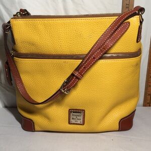 Yellow vintage Dooney and Burke bag